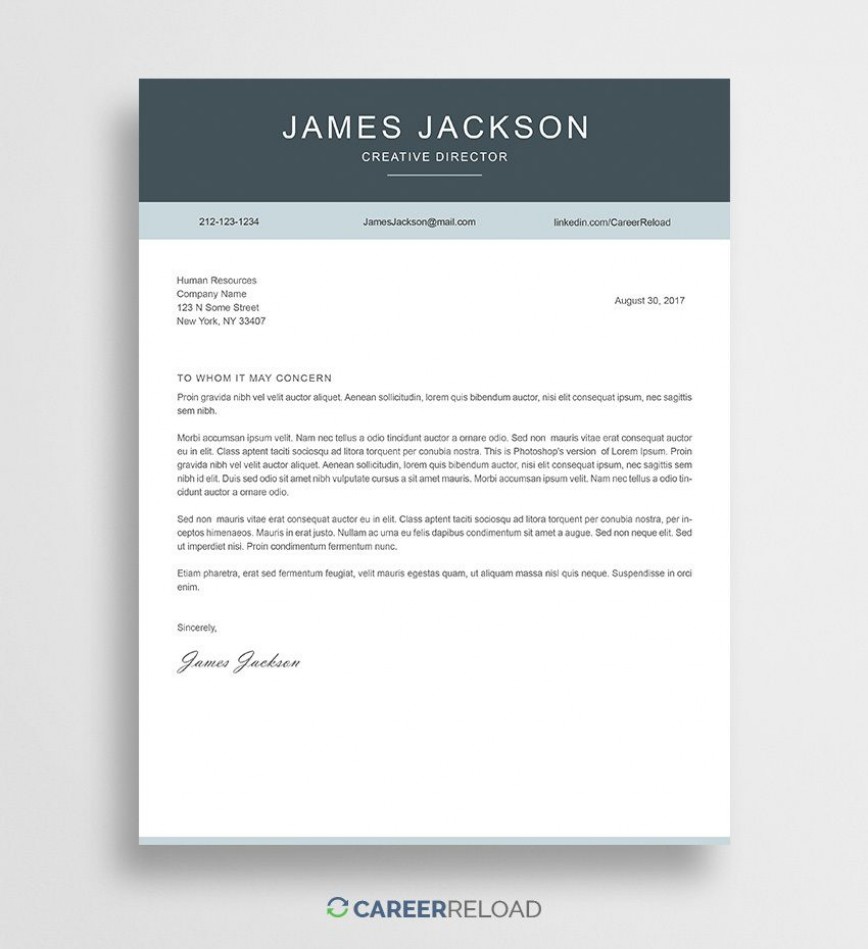 Cover Letter Template Download Mac